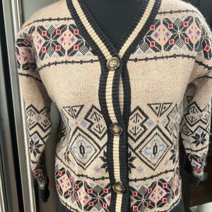 Fair Isle Girls Cardigan